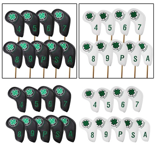 9pcs golf iron head cover - head, pu