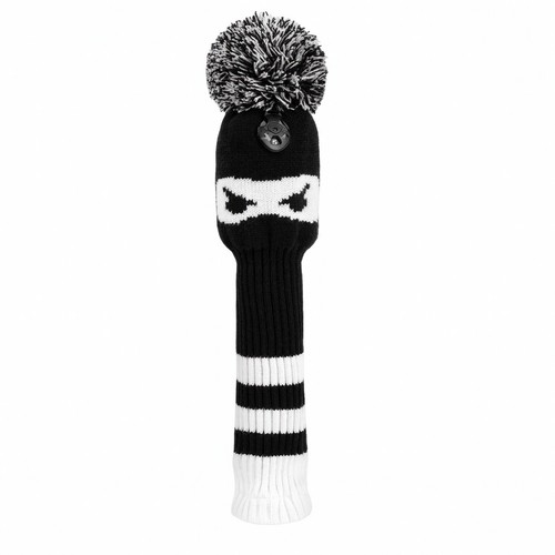 Headcover with pom - headcover, pom-pom